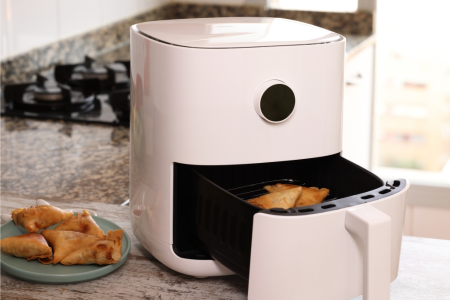 Blackstone grill with air fryer
